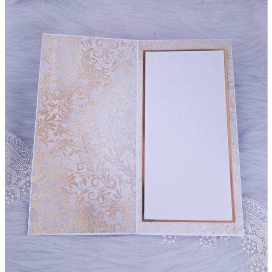 W dniu imienin kartka ręcznie robiona zielono-złota KZZ01