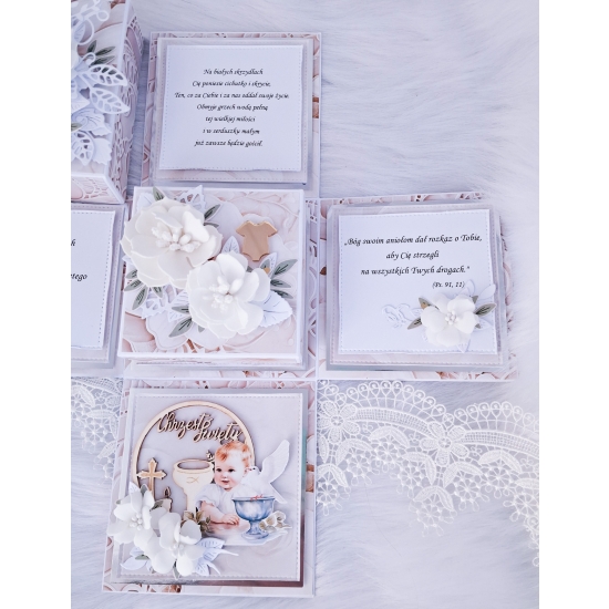 Chrzest Święty Exploding Box ręcznie robiony EBCH04