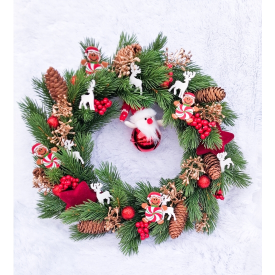 Wianek świąteczny na drzwi STROIK - Wienic Bożonarodzeniowy