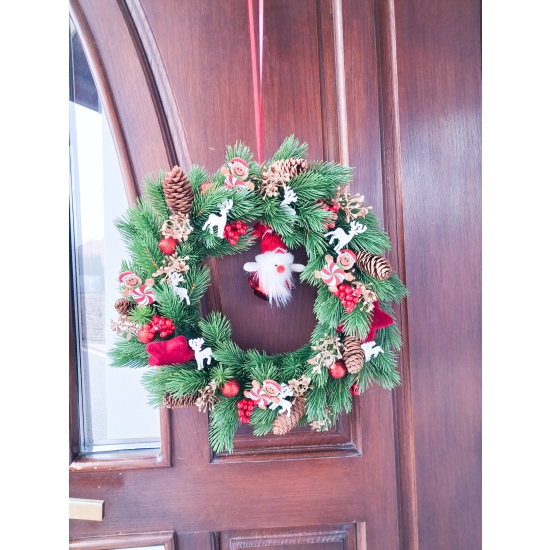 Wianek świąteczny na drzwi STROIK - Wienic Bożonarodzeniowy