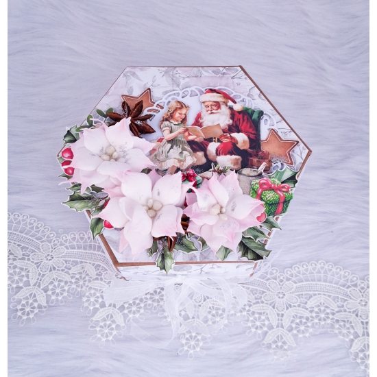 Pudełko świąteczne na prezent – mały upominek ręcznie robione PR005