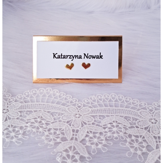 Winietki biało-złote