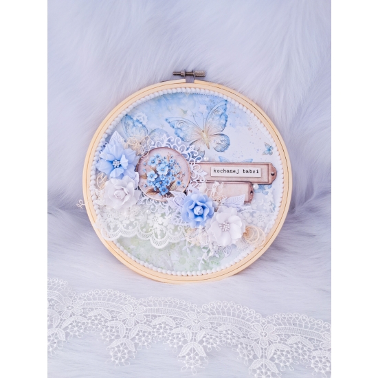 Dzień Babci Tamborek niebieski