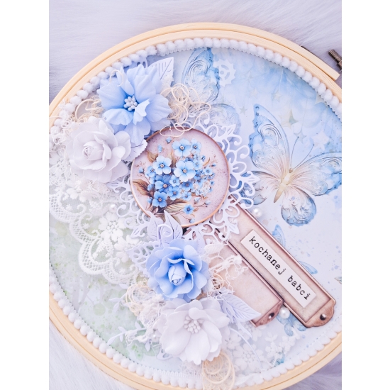 Dzień Babci Tamborek niebieski