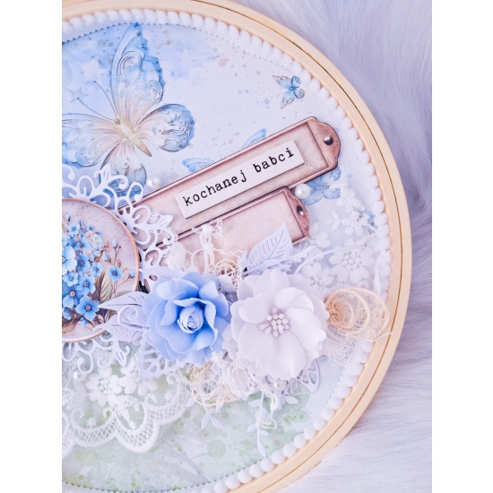 Dzień Babci Tamborek niebieski