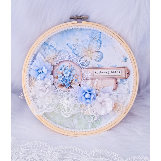 Dzień Babci Tamborek niebieski