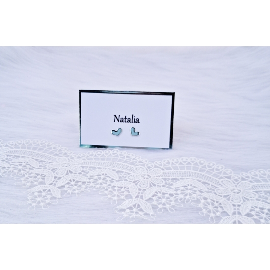 Winietki biało-srebrne