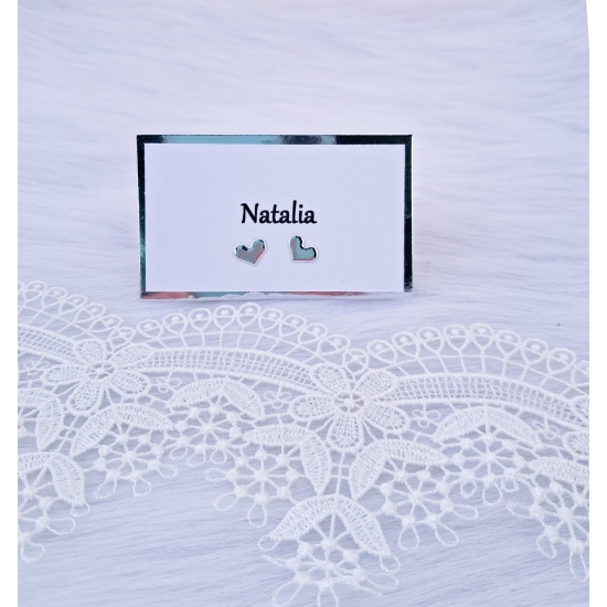 Winietki biało-srebrne