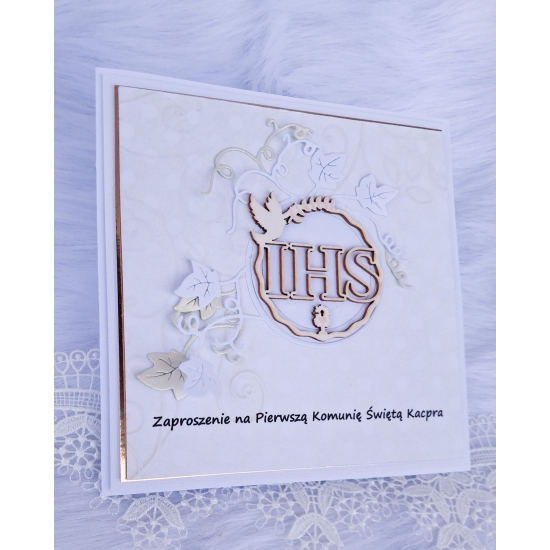 Zaproszenie na Pierwszą Komunię Świętą ZLIHS 3D
