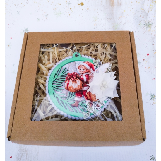 Bombka - zawieszka ręcznie robione 1 szt. w pudełku