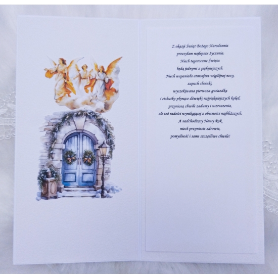 Kartka Świąteczna Boże Narodzenie ręcznie robiona w pudełku