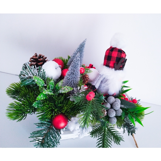 Stroik bożonarodzeniowy sanie