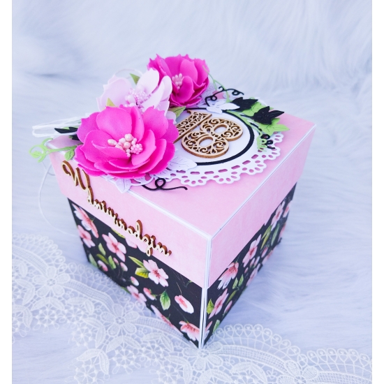 18 urodziny Exploding box 04 3D + Torebka do przenoszenia