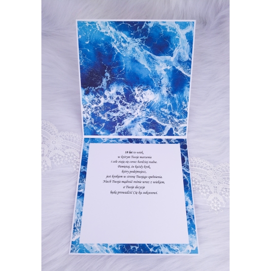 18 urodziny kartka w pudełku 3D ręcznie robiona K18NCZ